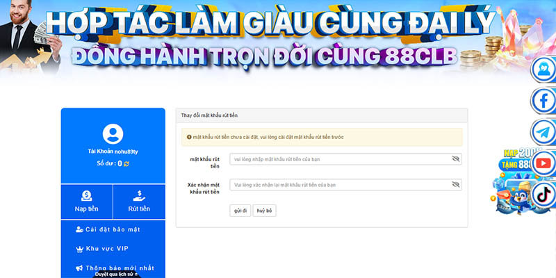 Nắm vững quy trình rút tiền 88CLB